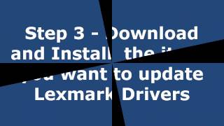 Update & Download lexmark Drivers in 3 Minutes