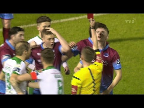 Purdy Sent off - Drogs 1-4 Cork - 10th March 2017