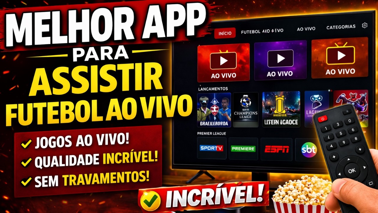 APP PARA ASSISTIR JOGOS DE FUTEBOL ONLINE SEM TRAVAMENTO - APLICATIVO PARA ASSISTIR FUTEBOL AO VIVO