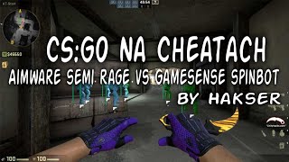 Miniaturka - #1 CSGO na cheatach - Aimware semi rage vs Gamesense spinbot
