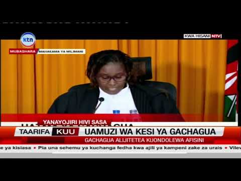 Gachagua's impeachment verdict (part 2)
