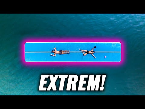 XXL AIRTRACK on the LAKE with Dima! || DAILY VLOG 277