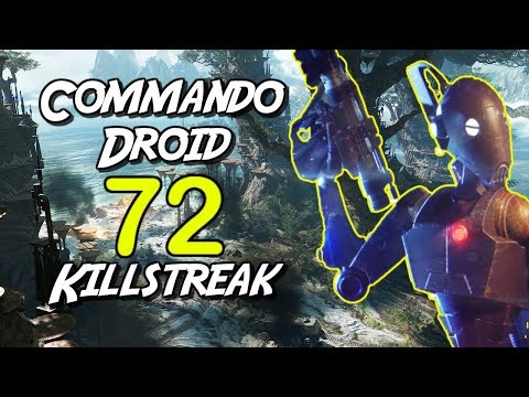 Starwars Battlefront 2- Commando Droid 72 Killstreak/Gameplay on Kashyyyk! [PS4]