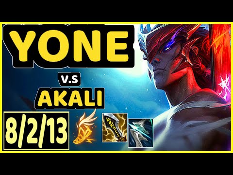 EIKA (YONE) vs AKALI - 8/2/13 KDA MID GAMEPLAY - EUW Ranked GRANDMASTER