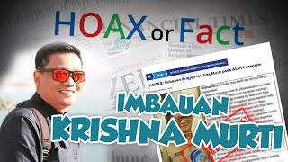 Hoax or Fact : Imbauan Brigjen Krishna Murti pada Akun Instagram
