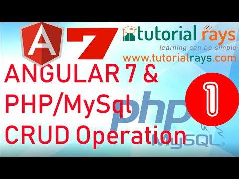 Part 1 2022 Angular PHP MySql CRUD operation | Angular 12 13 PHP MySql Insert Update Delete
