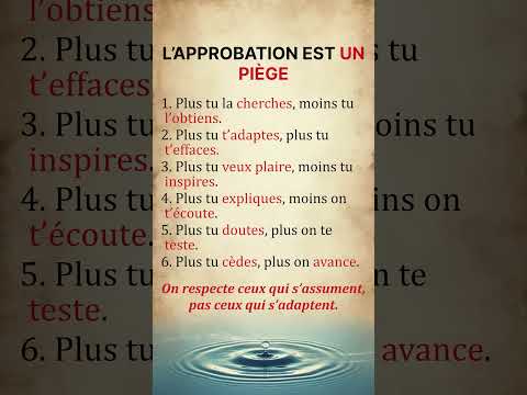 La réalité sur l’APPROBATION