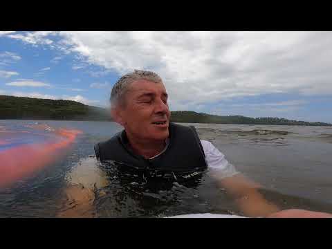 Windfoiling @ Narrabeen Lake on a Fanatic Ultra Blast 130ltr on top of a Slingshot Infinity 76 foil