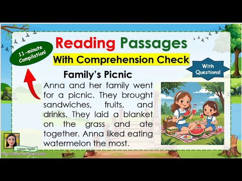 Reading Comprehension /Reading Passages /Practice Reading English/ Grade 3,Grade 4,Grade 5, Grade 6.