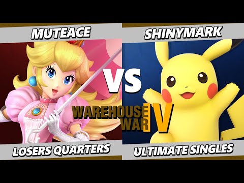 Warehouse War 4 TOP 8 - MuteAce (Peach) Vs. ShinyMark (Pikachu) Smash Ultimate - SSBU