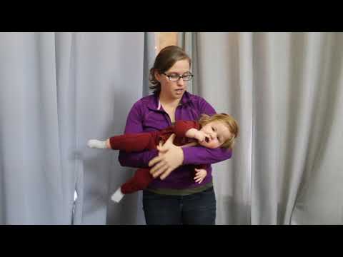 Carrying positions for low tone babies