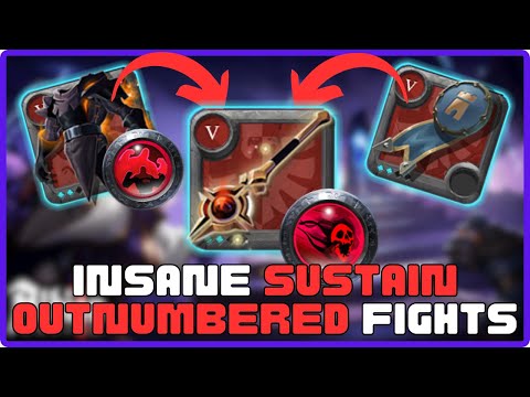 ☠️How To Play INSANE SUSTAIN Build In OUTNUMBERED PvP🩸| Commentary Albion Online Shadowcaller PvP