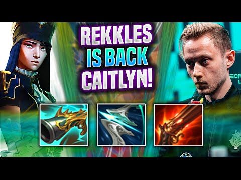 REKKLES BRINGS BACK CAITLYN! - KC Rekkles Plays Caitlyn ADC vs Jinx! | Season 2022