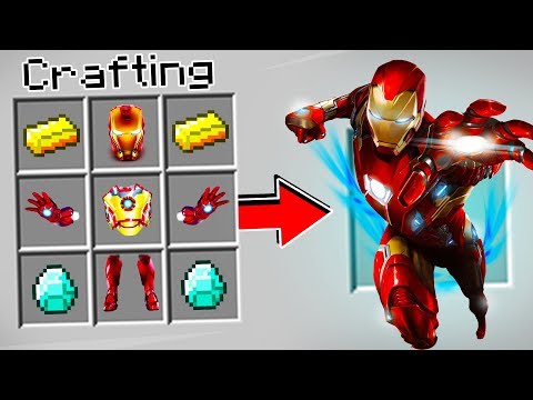 COMO HACER LA ARMADURA DE IRONMAN EN MINECRAFT!