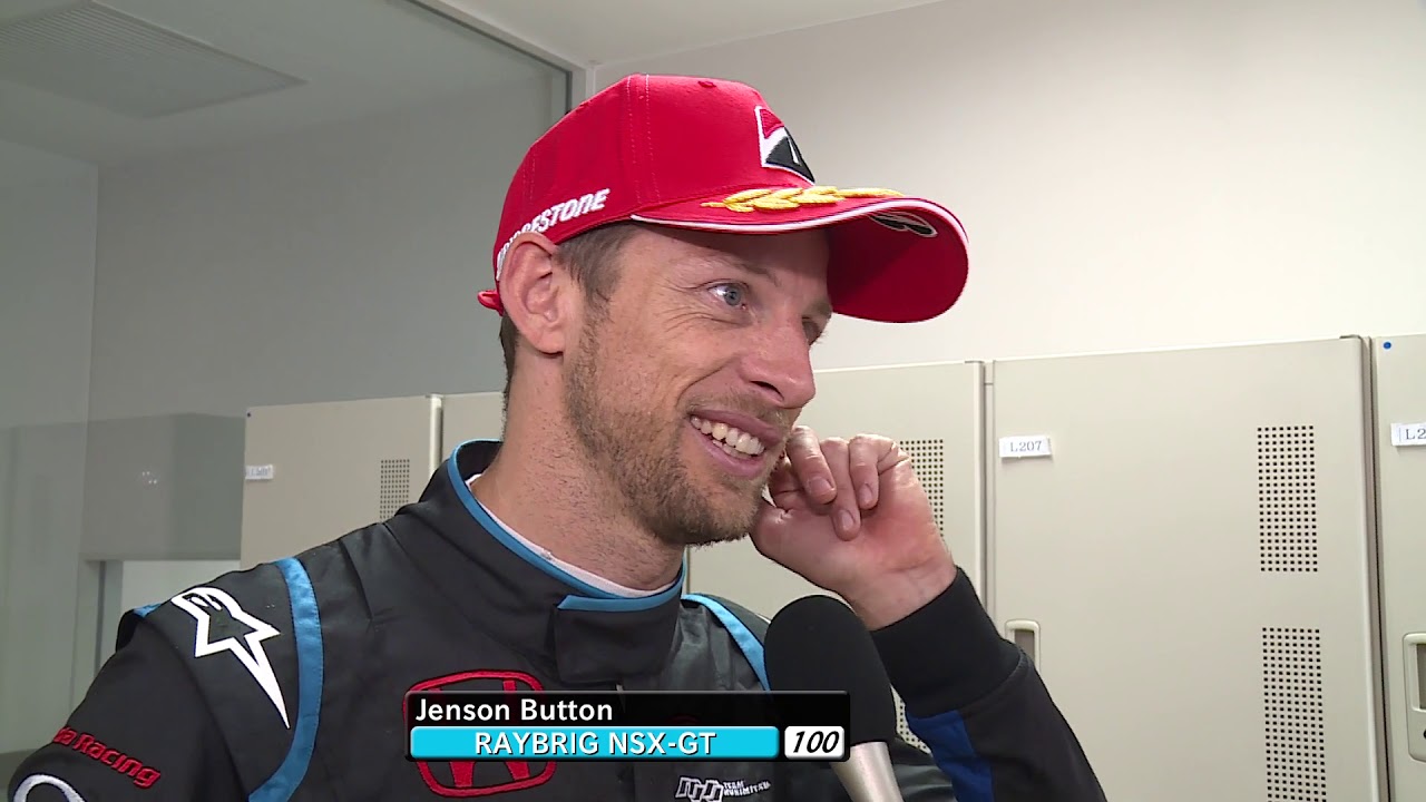 2018 AUTOBACS SUPER GT Rd.3 Jenson Button interview after the race