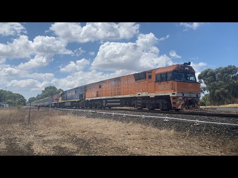 2TA8 Great Southern with NR30 NR44 NR74 arriving in the loop at Inverleigh 25/1/2023