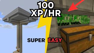 Minecraft: EASY MOB XP FARM TUTORIAL! 26.2 Java/Bedrock Edition (Without Mob Spawner).