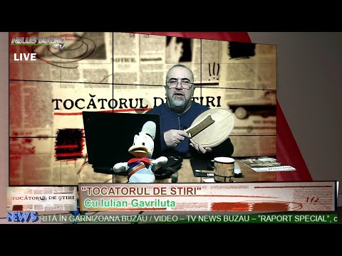 LIVE - TV NEWS BUZAU - TOCATORUL DE STIRI, cu Iulian Gavriluta. Azi despre alegeri, alesi, candidati