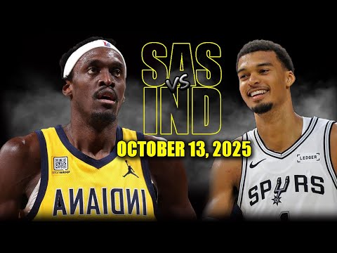 San Antonio Spurs vs Indiana Pacers Full Game Highlights - October 13, 2025 | NBA Preseason
