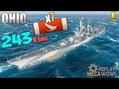 Ohio 7 Ships Destroyed on Greece Map | World of Warships