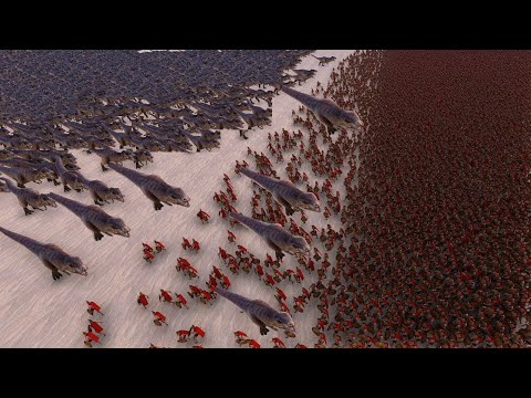 1.000 T-REX vs 50.000 SPARTANS - Ultimate Epic Battle Simulator
