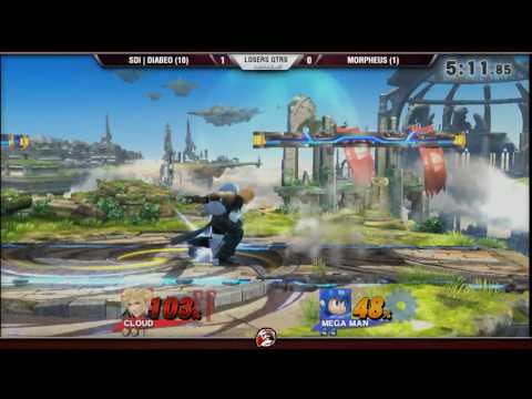 VS Arcadian 2 - 2/18/17 - Losers Qtrs - Diabeo (Cloud) vs. Morpheus (Megaman) - Smash 4