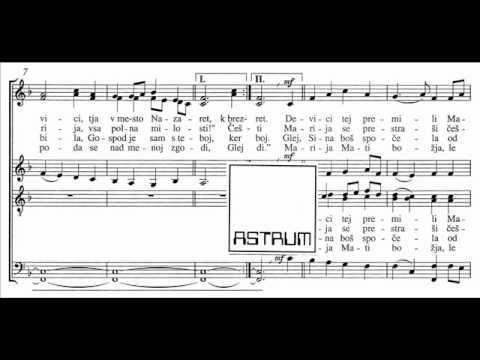 Maksimiljan Feguš arr.: Poslan z nebes je angel / An Angel Is Sent From Heaven - for SATB div