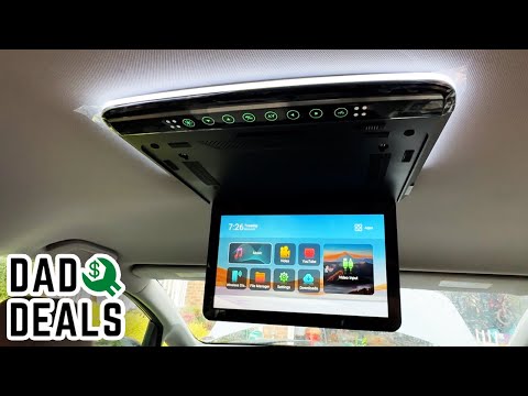 How To UPGRADE Your Mini-Van's Overhead Media Player DIY | Dad Deals