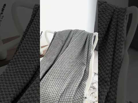 Плед-покрывало "Зигзаг №2", 100% хлопок, графитовый цвет - фото 1 - id-p2663303144