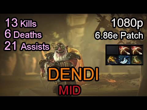 Dendi Sniper 6.86 patch | Mid | Ranked Full Game