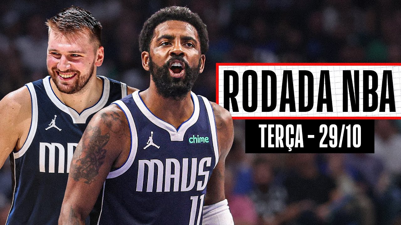 LUKA DONCIC E KYRIE IRVING combinam quase 60 PONTOS em vitória dos Mavs - Rodada 29/10