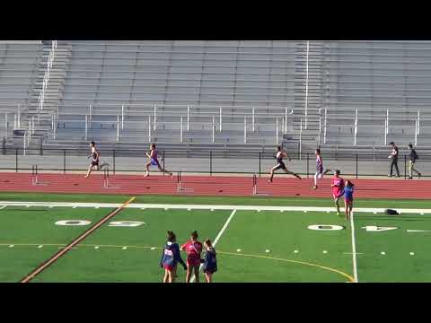 VarB 300m Hurdles vs Huntington Beach 4-18-18 - Los Alamitos Boys