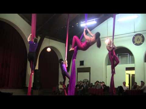 I want to hold your hand silks act Circus Club Spring 2014 Show