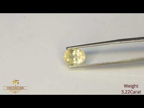 Yellow Sapphire 3.22ct. (Luxury) video
