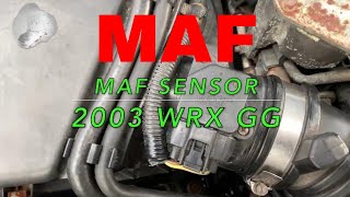 Subaru MAF mass Air Flow Sensor Install & Test volts diagnosis WRX STi