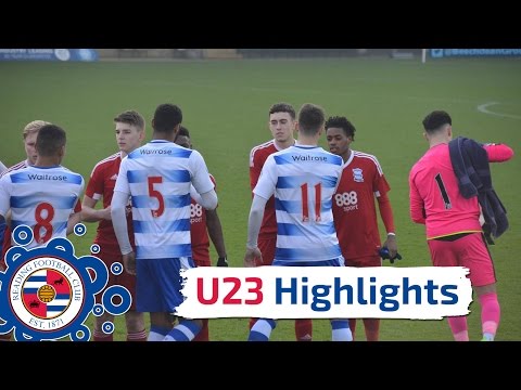U23 Highlights: Reading 4-1 Birmingham City, Premier League Cup, 23rd Jan 2017