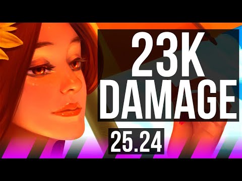 LEONA & Ashe vs NAUTILUS & Ziggs (SUP) | 23K damage | KR Master | 25.24
