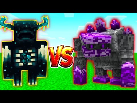 “Warden vs Purple Stone Golem – Epic Battle | Minecraft Boss Fight Animation” #MinecraftBattle 