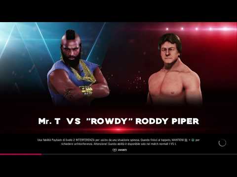 MR.T VS RODDY PIPER Wrestlemania 2 1986