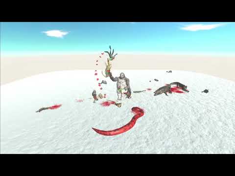 REPTILES FACTION vs ALL FACTIONS - HP BARS!! [ANIMAL REVOLT BATTLE SIMULATOR