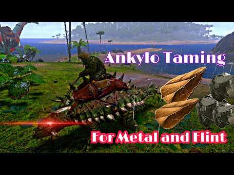 ANKYLO TAMING For Metal and Flint || Ep 14 || Ark survival Evolved mobile || Wizard Gaming