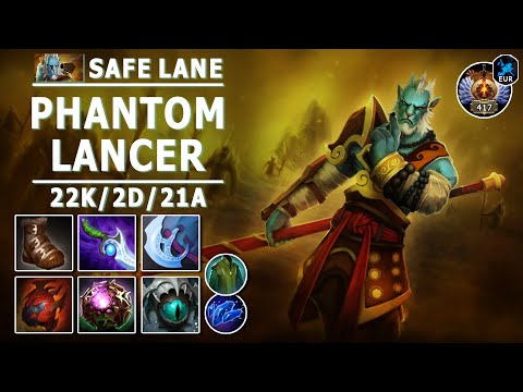 Phantom Lancer Safe Lane Carry | 7.30e | Great Hard Carry Play | Dota 2 Immortal Gameplay