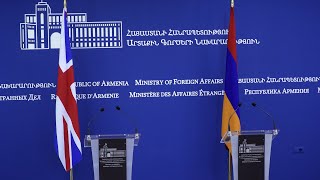 Press statement of the Foreign Minister of Armenia Ararat Mirzoyan and answer to the question of а journalist during a joint press conference with Leo Docherty, Under Secretary of State for Europe of the UK Foreign, Commonwealth & Development Office