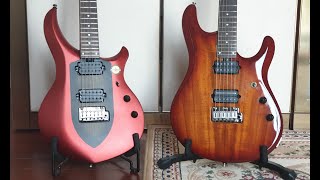 Video thumbnail for Sterling JP100D Koa vs MAJ100 by jem555bkk