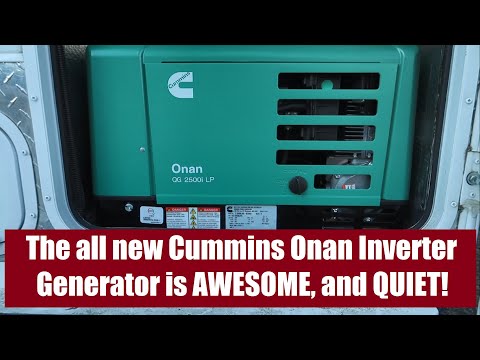 New QUIET Onan Cummins RV Generator | QG 2500i LP 2.5HGLAA-8304A