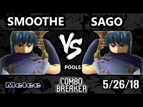 Combo Breaker 2018 Smash Melee - Smoothe (Marth) Vs. InC | Sago (Marth) - SSBM Pools