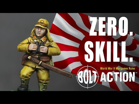 My FIRST EVER Bolt Action miniature! - Speed painting Imperial Japan - Zero Skill 19