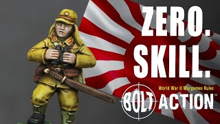 My FIRST EVER Bolt Action miniature! - Speed painting Imperial Japan - Zero Skill 19