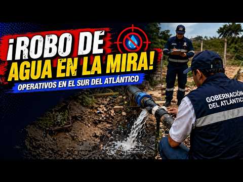 Gobernación intensifica operativos contra robo de agua en Atlantico 