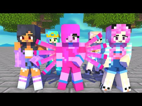 GASOLINA DANCE MEME : MOMMY LONG LEGS, APHMAU, MEU SAN, MERMAID & CAT GIRL - MINECRAFT ANIMATION